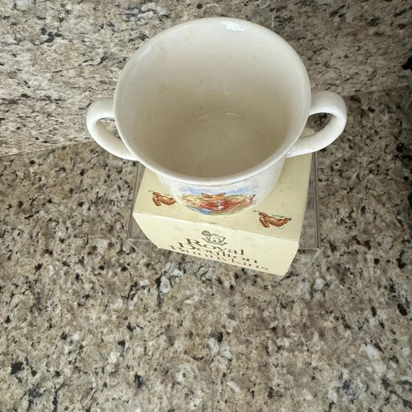 Royal Doulton China Child’s Bunnykins 2 Handled Cup - Picture 3 of 5